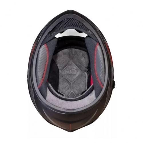 Capacete EBF Xtroy 29 Preto Fosco/Vermelho