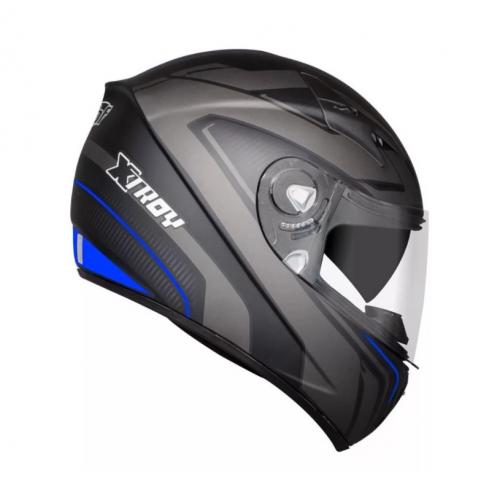 Capacete EBF Xtroy 29 Preto Fosco/Azul