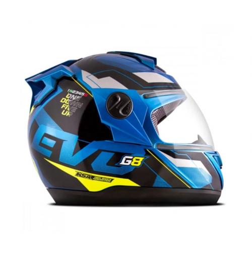 Capacete Pro Tork Evolution G8 Evo Azul/Amarelo