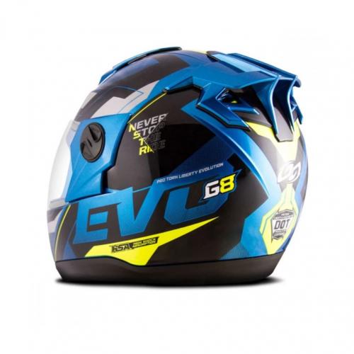 Capacete Pro Tork Evolution G8 Evo Azul/Amarelo