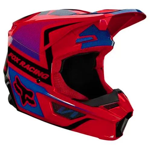 Capacete Fox MX V1 Oktiv Vermelho