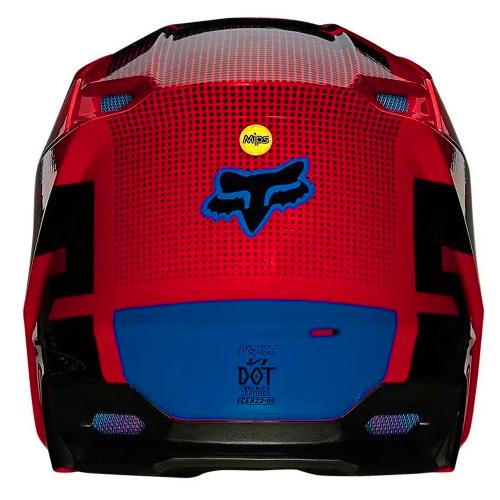 Capacete Fox MX V1 Oktiv Vermelho