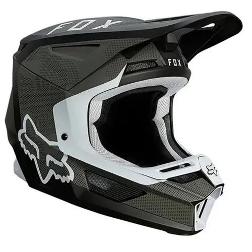 Capacete Fox V2 Speyer Preto/Branco