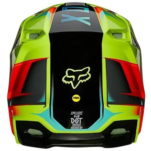 Capacete Fox V2 Leen Amarelo