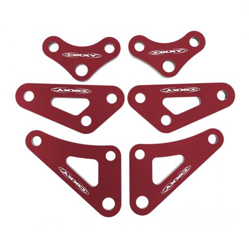 Kit Suporte de Motor Oxxy CRF250F 6 Peças Vermelho