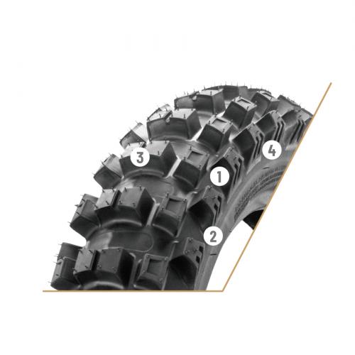 Pneu Off Road Borilli 110/100-18 EXC B007 Infinity