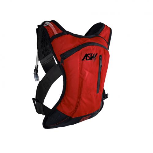 Mochila Bolsa de Hidratação ASW Tank Lite Vermelho/Preto