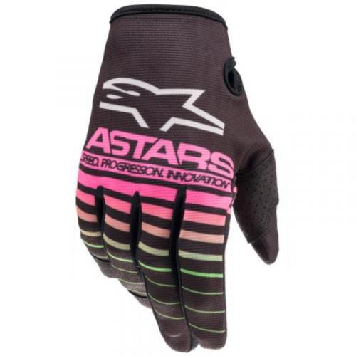 Luva Alpinestars Radar 2022 Preto/ Verde/ Pink