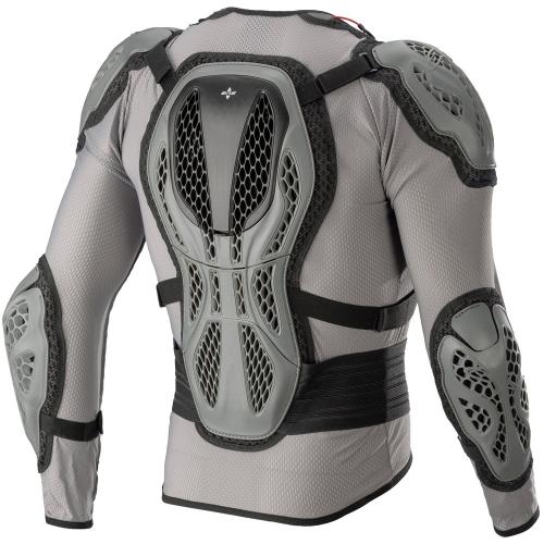 Colete Integral Alpinestars Bionic Action Cinza Escuro/ Amarelo Fluo