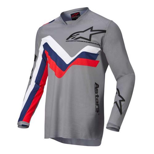 Camisa Alpinestars Racer Braap 2022 Cinza Claro