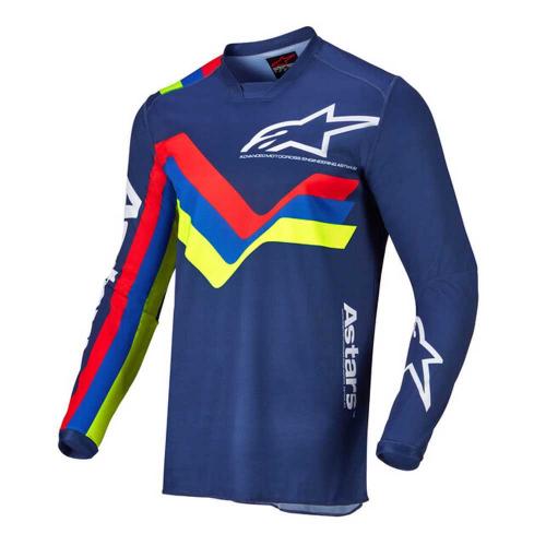 Camisa Alpinestars Racer Braap 2022 Azul Escuro