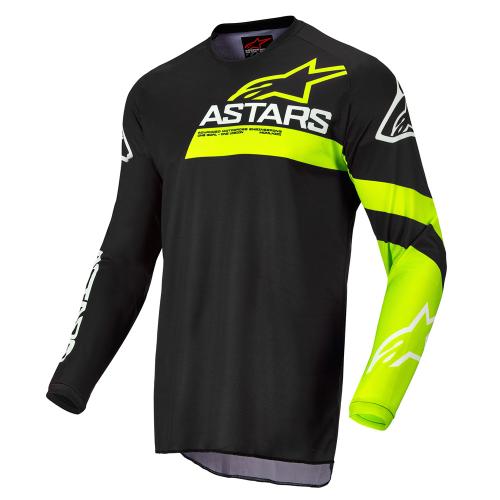 Camisa Alpinestars Fluid Chaser 2022 Preto/ Amarelo