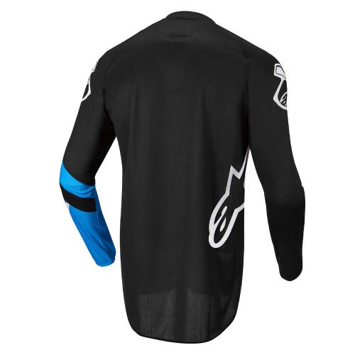 Camisa Alpinestars Fluid Chaser 2022 Preto/ Azul Neon