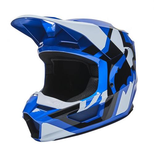 Capacete Fox MX V1 Mips Lux Azul