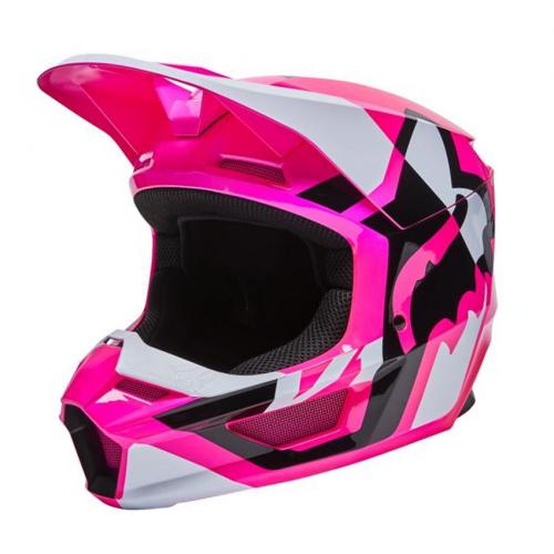 Capacete Fox MX V1 Mips Lux Rosa
