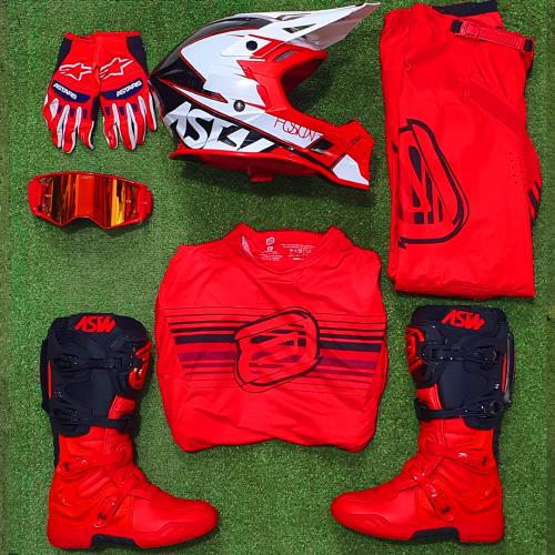 Kit de Equipamentos Completo ASW Vermelho