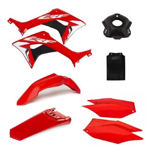 Kit Plástico AMX CRF 250F Vermelho