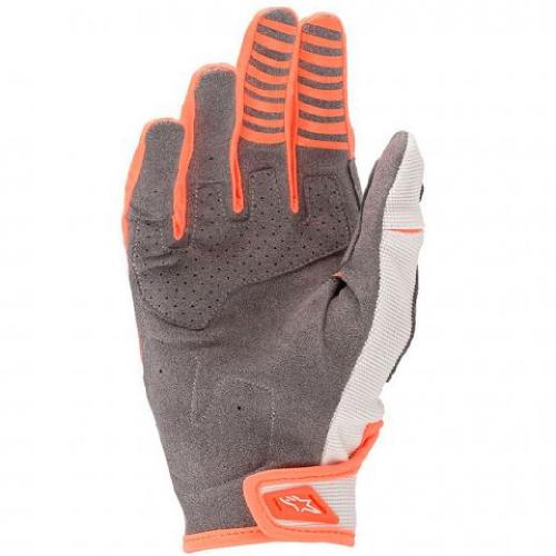 Luva Alpinestars Techstar 2020 Branco/Laranja Fluor/ Dourado
