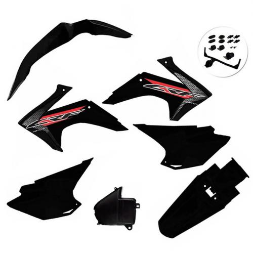 Kit Plástico AMX CRF230F 2015 Preto Sólido