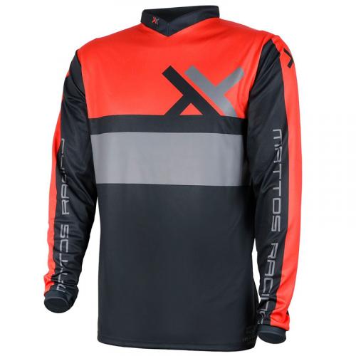 Camisa Mattos Racing Assimilate Vermelho / Cinza