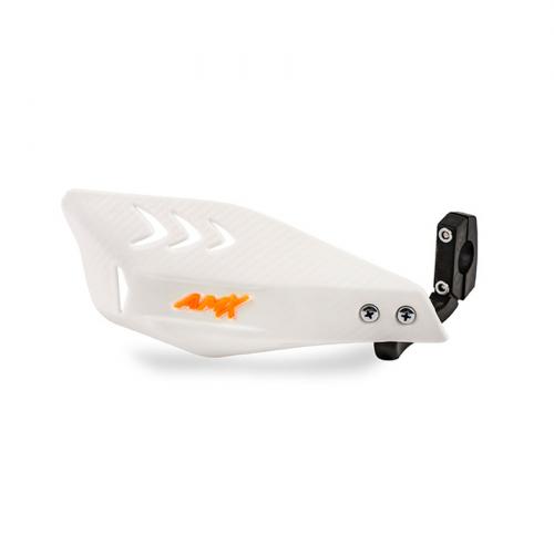 Protetor de Mão AMX Wing Carbono Branco/ Laranja Neon