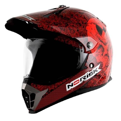 Capacete Norisk MX 455 Test Machine Vermelho