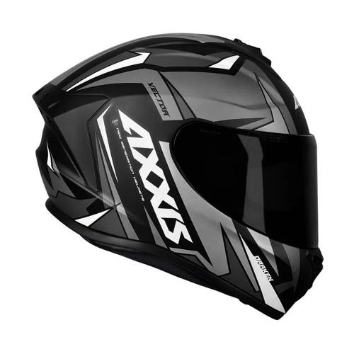 Capacete Axxis Draken Vector Matt Preto/ Cinza