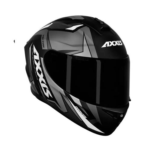 Capacete Axxis Draken Vector Matt Preto/ Cinza