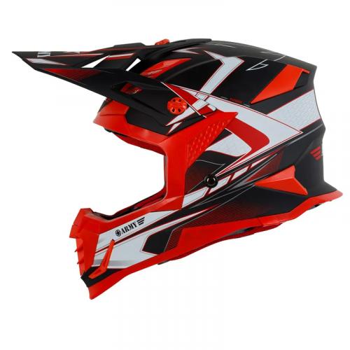 Capacete Army Patriot Blade Preto Fosco/ Vermelho