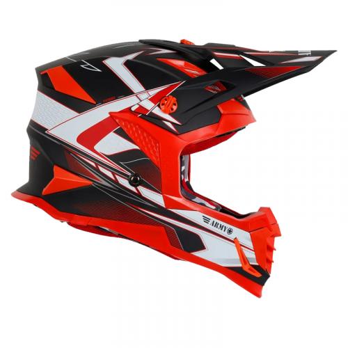 Capacete Army Patriot Blade Preto Fosco/ Vermelho