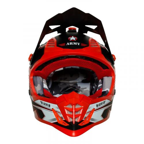 Capacete Army Patriot Blade Preto Fosco/ Vermelho