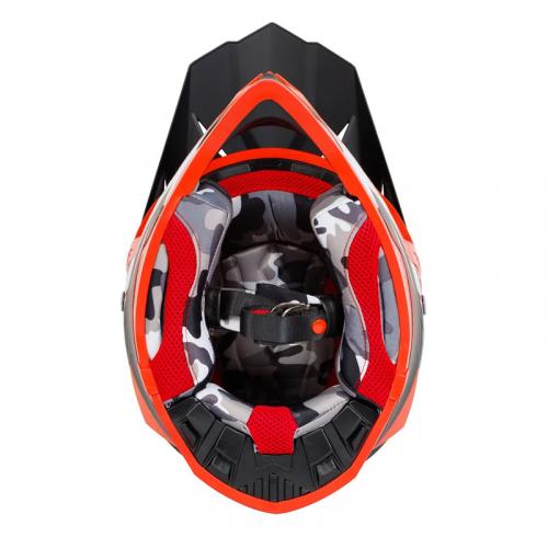 Capacete Army Patriot Blade Preto Fosco/ Vermelho