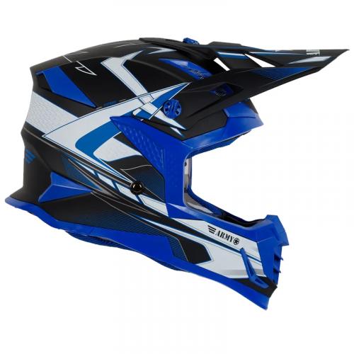 Capacete Army Patriot Blade Preto Fosco/ Azul