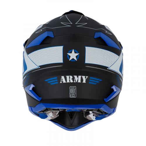 Capacete Army Patriot Blade Preto Fosco/ Azul