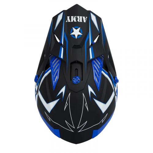 Capacete Army Patriot Blade Preto Fosco/ Azul