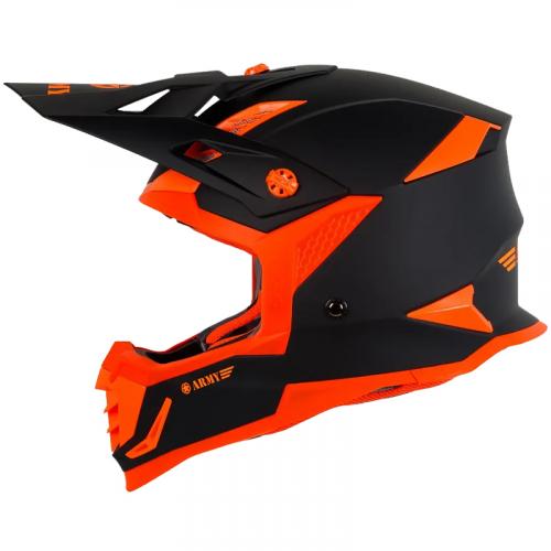 Capacete Army Patriot Duo Preto Fosco/ Laranja