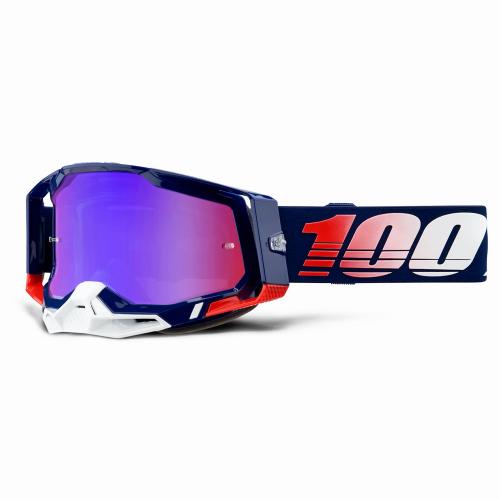 Óculos 100% Racecraft 2 Republic Azul / Vermelho