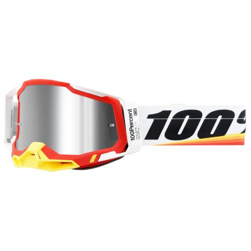 Óculos 100% Racecraft 2 Arsham Red Branco