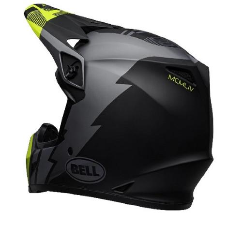 Capacete Bell MX-9 Mips Strike Cinza Fosco/Preto/Verde