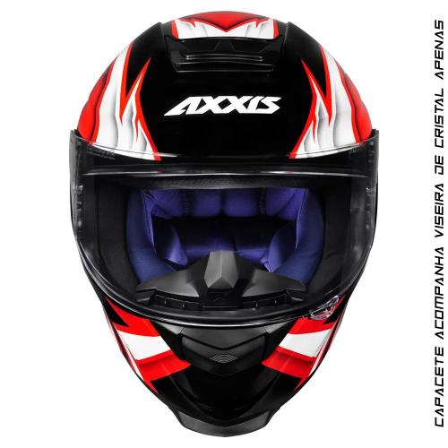 Capacete Axxis Eagle Japan Gloss Preto/ Vermelho