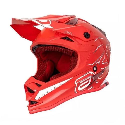 Capacete ASW Fusion Sharp Vermelho/Branco