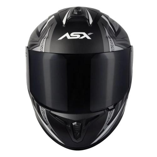 Capacete ASX Draken Vector Fosco Preto/ Cinza