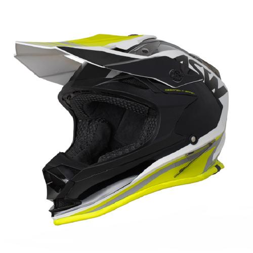 Capacete ASW Fusion Blast Preto/Amarelo Fluor