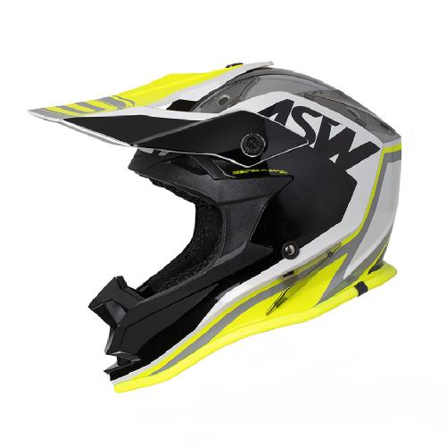 Capacete ASW Fusion Blast Preto/Amarelo Fluor
