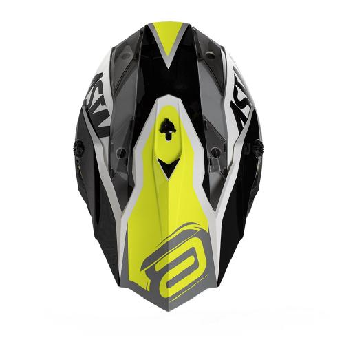 Capacete ASW Fusion Blast Preto/Amarelo Fluor