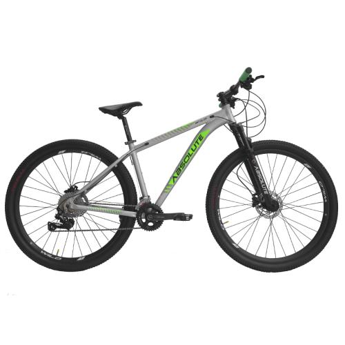 Bicicleta Aro 29 Absolute Wild Expert Plus Deore Prata / Verde Fluor