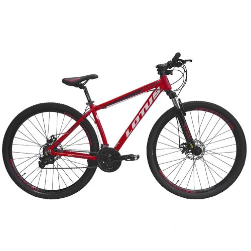 Bicicleta Aro 29 Lotus CXR Vermelho/Branco