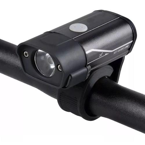 Farol Bike JWS Com LED Luzes de Advertência Recarregável USB