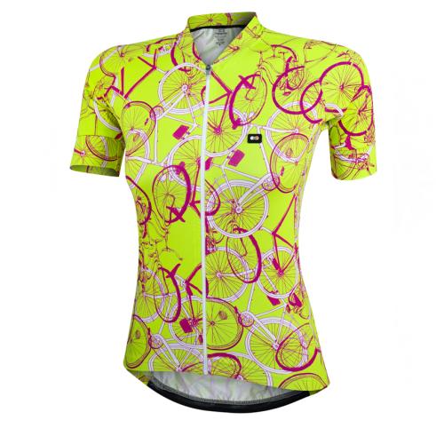 Camisa Ciclismo Marcio May Feminina Funny Neon