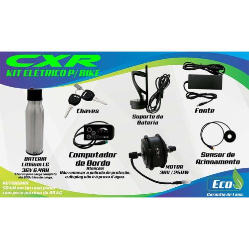 Kit Elétrico CXR Para Bicicleta